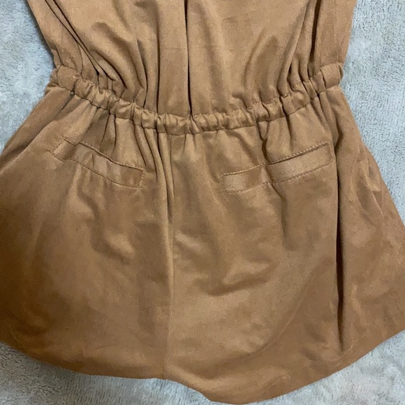 Brown suede romper - Picture 6 of 7